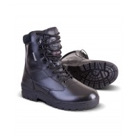 Kombat UK Patrol Boot - Full Leather Upper with 3M Thinsulate insulation and padded cow suede collar (Black)